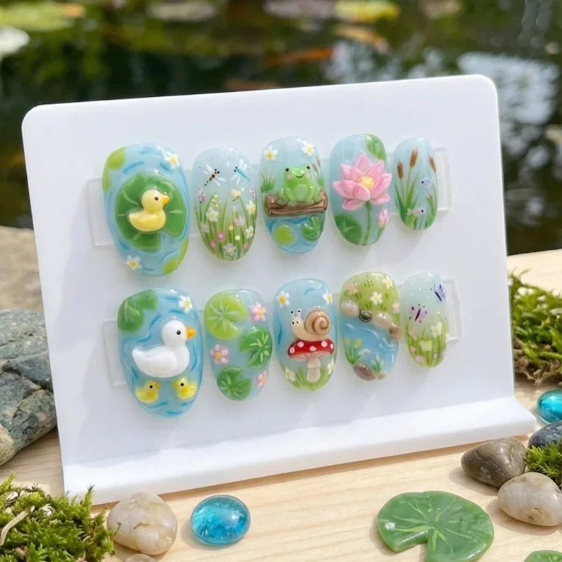 press on nails, custom press on nails, fake nails, Nails Art, stained glass nails, gold press on nails, 3d press on nails, luxury press on nails, handmade press on nails