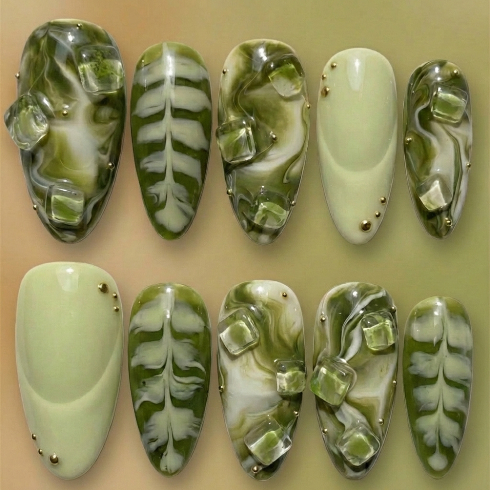 press on nails, ice cube nails, custom press on nails, fake nails, Nails Art, stained glass nails, gold press on nails, 3d press on nails, luxury press on nails, handmade press on nails