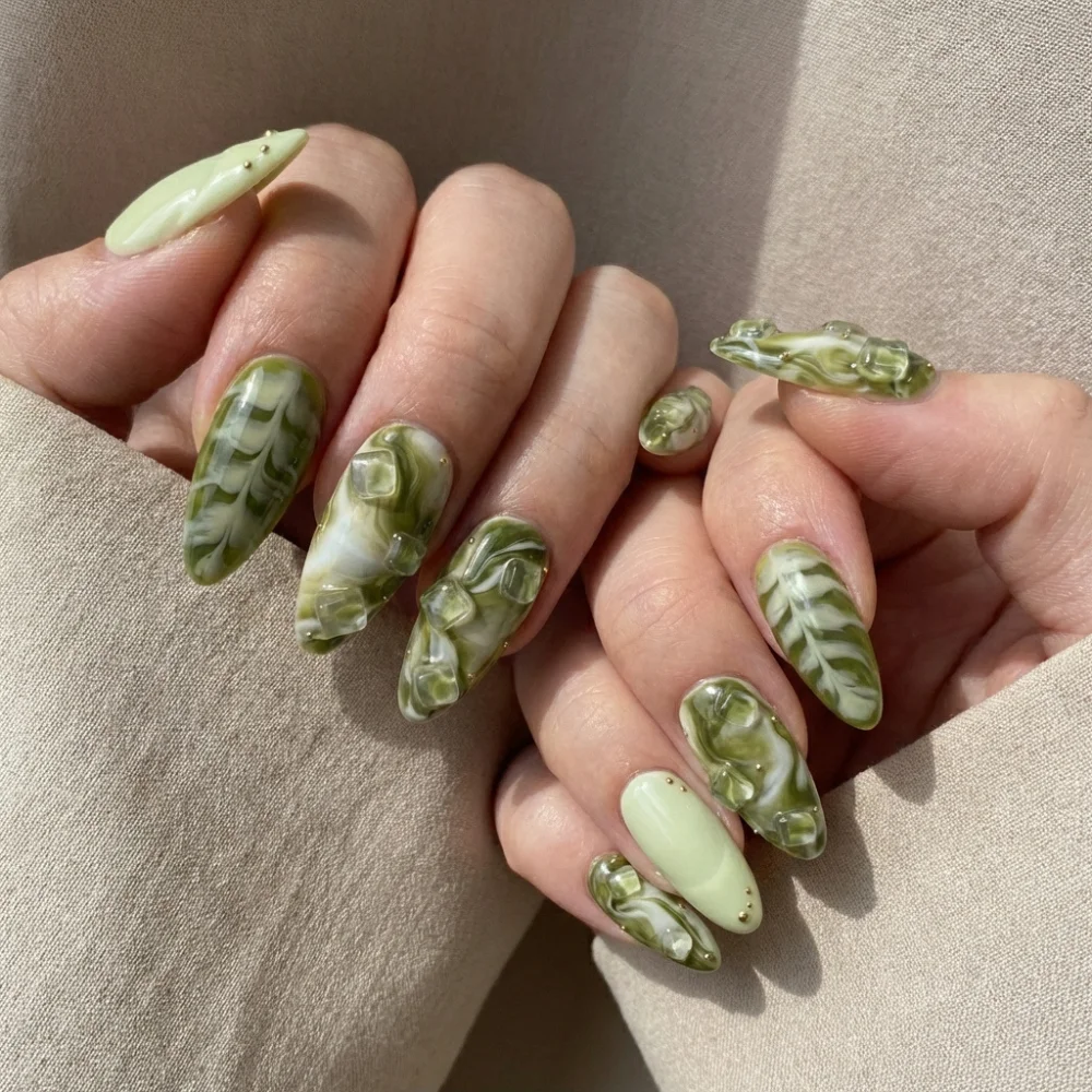 marble swirl, reusable nails, press on nails, custom press on nails, fake nails, Nails Art, stained glass nails, gold press on nails, 3d press on nails, luxury press on nails, handmade press on nails