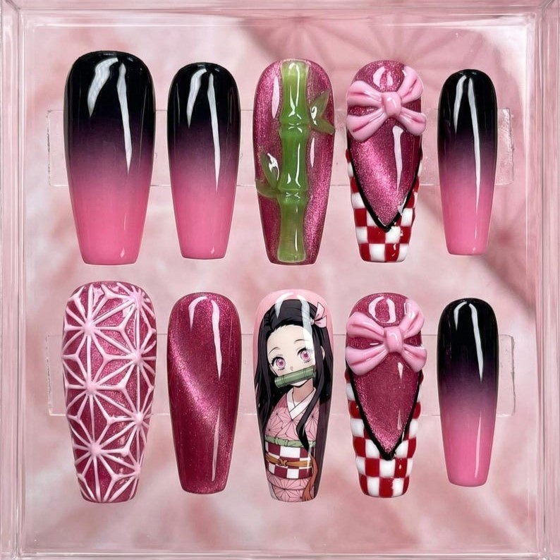 press on nails, custom press on nails, fake nails, Nails Art, stained glass nails, gold press on nails, 3d press on nails, luxury press on nails, handmade press on nails