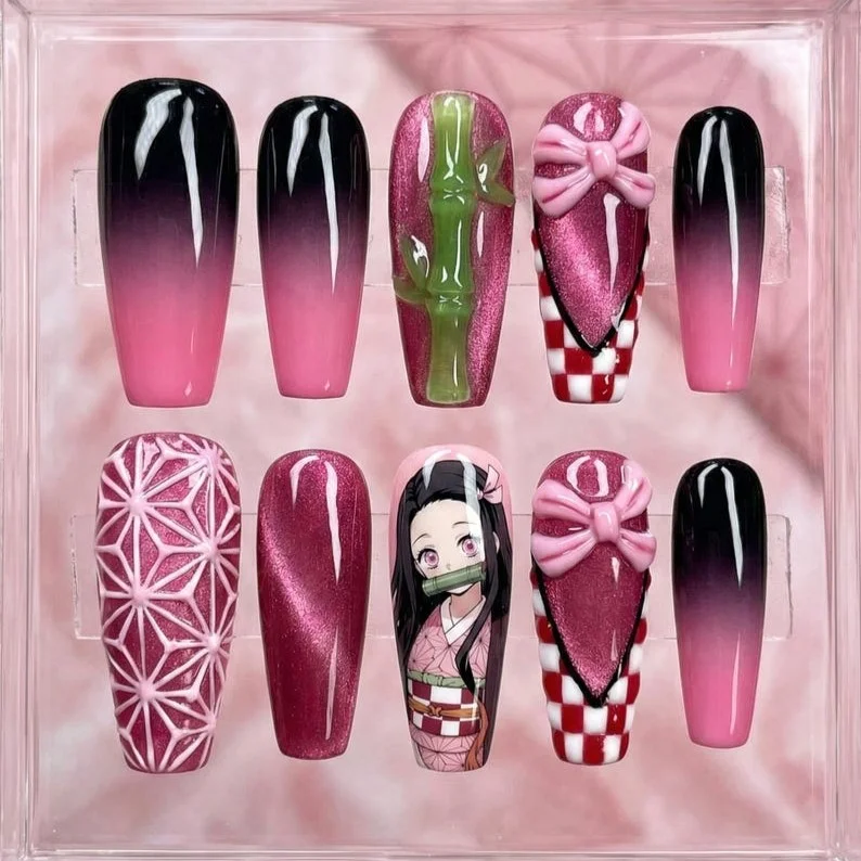 press on nails, custom press on nails, fake nails, Nails Art, stained glass nails, gold press on nails, 3d press on nails, luxury press on nails, handmade press on nails