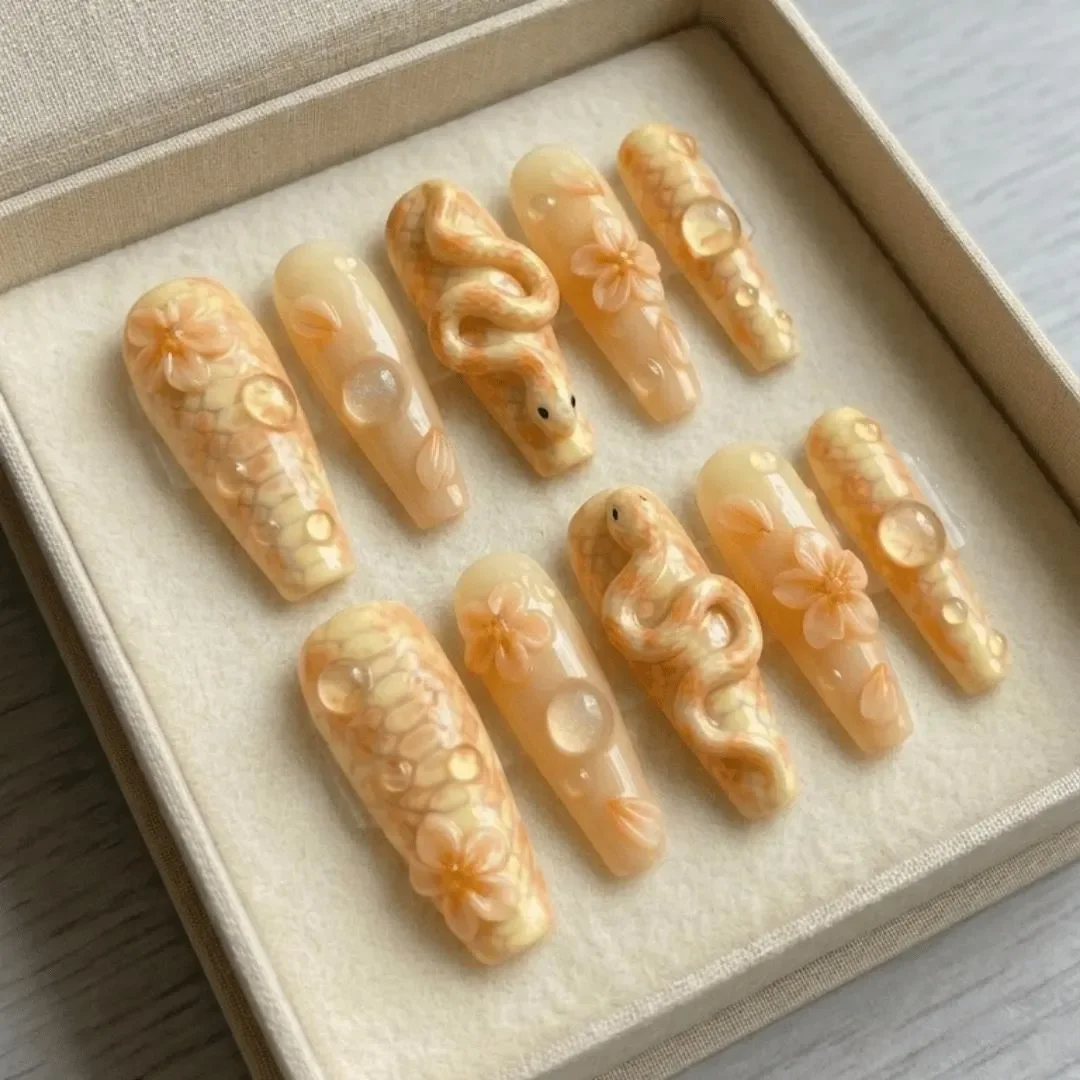 press on nails, custom press on nails, fake nails, Nails Art, stained glass nails, gold press on nails, 3d press on nails, luxury press on nails, handmade press on nails