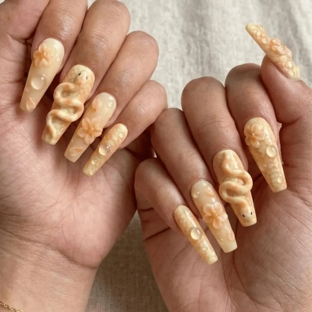 press on nails, custom press on nails, fake nails, Nails Art, stained glass nails, gold press on nails, 3d press on nails, luxury press on nails, handmade press on nails