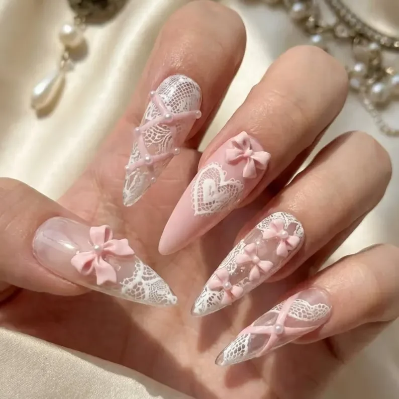 3D lace design, corset nail art, press on nails, custom press on nails, fake nails, Nails Art, stained glass nails, gold press on nails, 3d press on nails, luxury press on nails, handmade press on nails