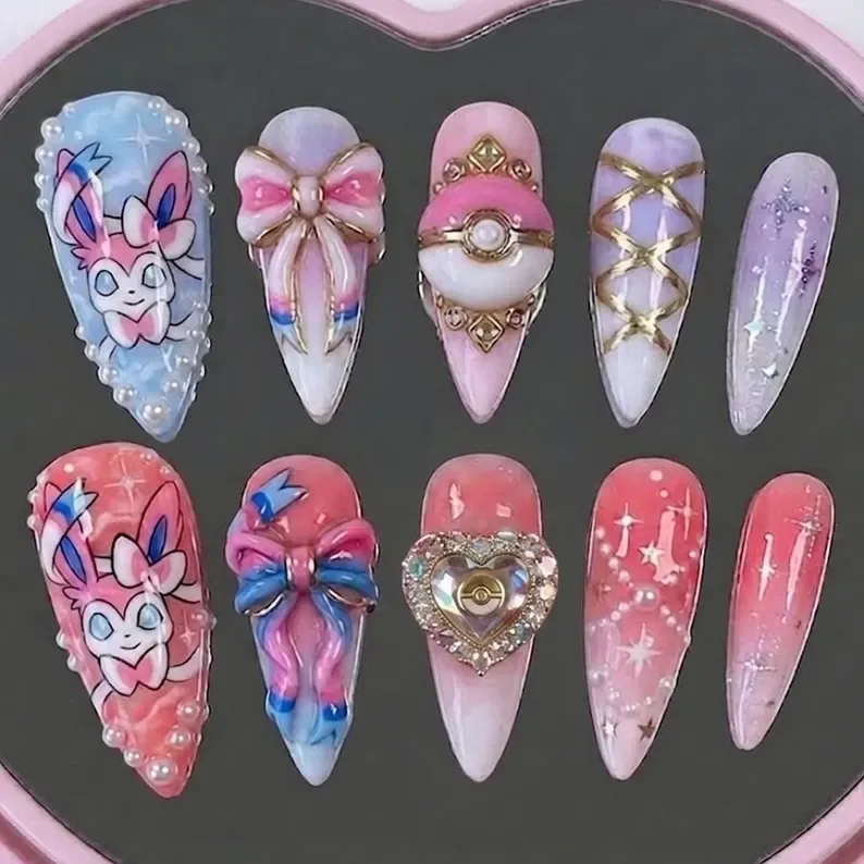 press on nails, custom press on nails, fake nails, Nails Art, stained glass nails, gold press on nails, 3d press on nails, luxury press on nails, handmade press on nails