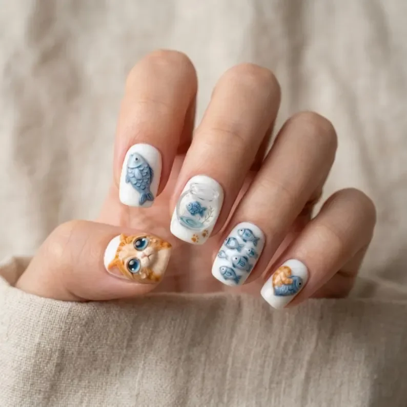 press on nails, custom press on nails, fake nails, Nails Art, stained glass nails, gold press on nails, 3d press on nails, luxury press on nails, handmade press on nails