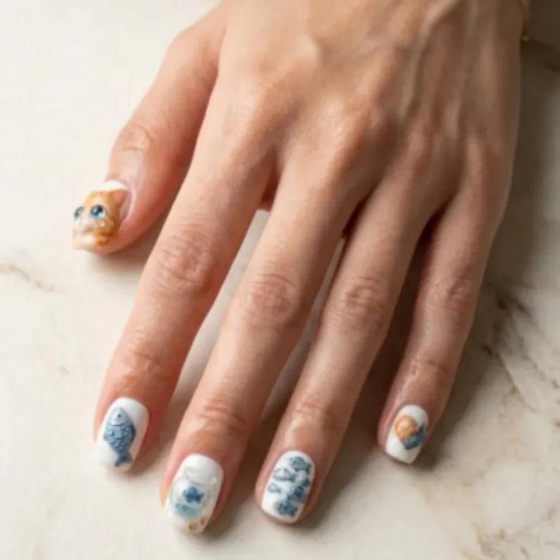 press on nails, custom press on nails, fake nails, Nails Art, stained glass nails, gold press on nails, 3d press on nails, luxury press on nails, handmade press on nails