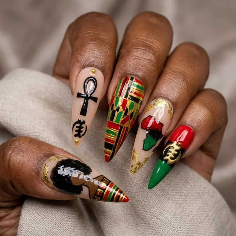 press on nails, custom press on nails, fake nails, Nails Art, stained glass nails, gold press on nails, 3d press on nails, luxury press on nails, handmade press on nails