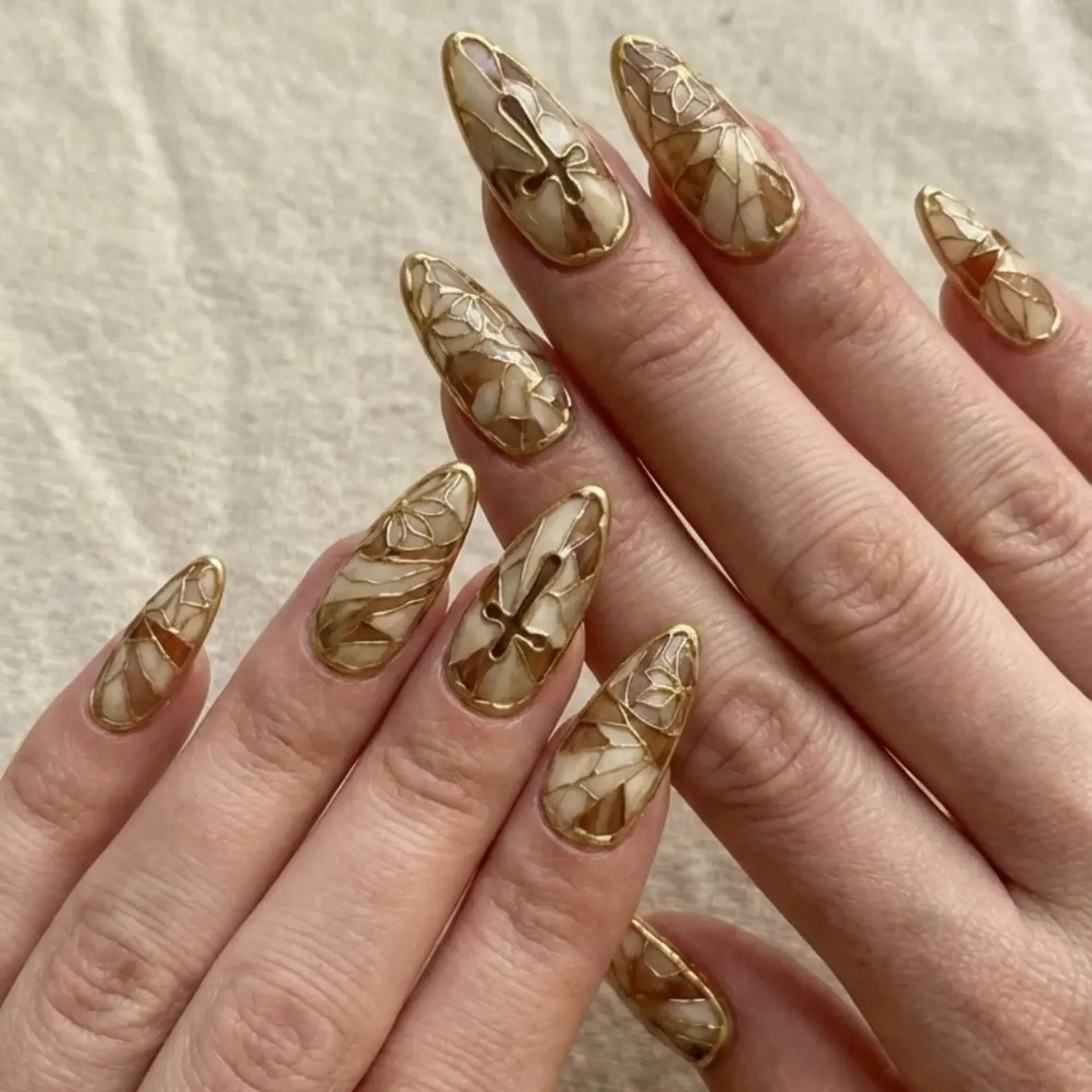 medieval gothic, gothic cross nails, press on nails, custom press on nails, fake nails, Nails Art, stained glass nails, gold press on nails, 3d press on nails, luxury press on nails, handmade press on nails