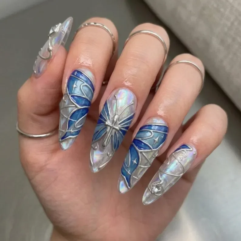 press on nails, custom press on nails, fake nails, Nails Art, stained glass nails, gold press on nails, 3d press on nails, luxury press on nails, handmade press on nails