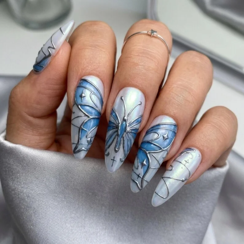 press on nails, custom press on nails, fake nails, Nails Art, stained glass nails, gold press on nails, 3d press on nails, luxury press on nails, handmade press on nails