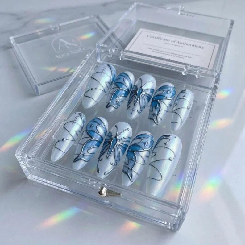 press on nails, custom press on nails, fake nails, Nails Art, stained glass nails, gold press on nails, 3d press on nails, luxury press on nails, handmade press on nails