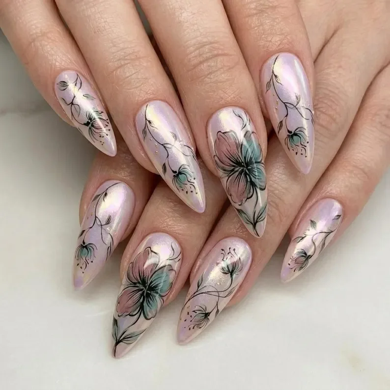 press on nails, custom press on nails, fake nails, Nails Art, stained glass nails, gold press on nails, 3d press on nails, luxury press on nails, handmade press on nails