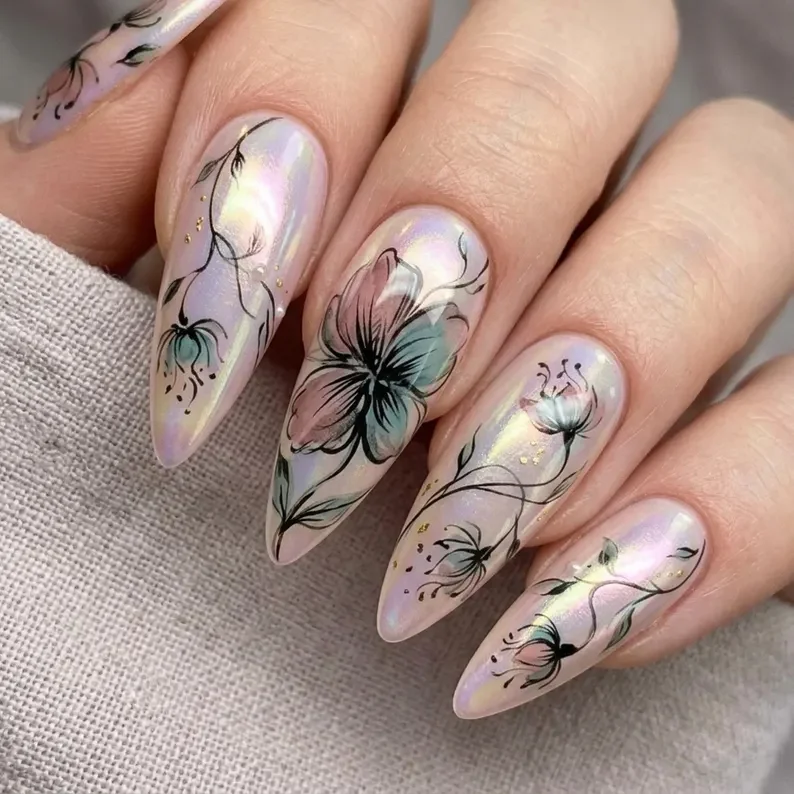 press on nails, custom press on nails, fake nails, Nails Art, stained glass nails, gold press on nails, 3d press on nails, luxury press on nails, handmade press on nails