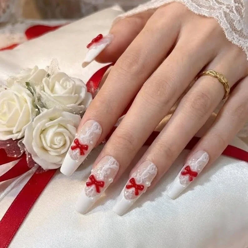 milky white nails, iridescent milky white, press on nails, custom press on nails, fake nails, Nails Art, stained glass nails, gold press on nails, 3d press on nails, luxury press on nails, handmade press on nails