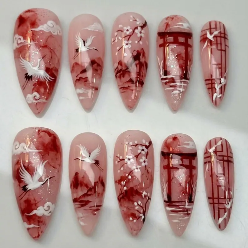 press on nails, custom press on nails, fake nails, Nails Art, stained glass nails, gold press on nails, 3d press on nails, luxury press on nails, handmade press on nails