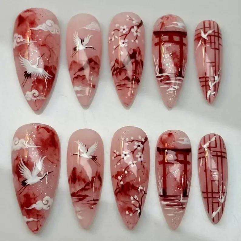 press on nails, custom press on nails, fake nails, Nails Art, stained glass nails, gold press on nails, 3d press on nails, luxury press on nails, handmade press on nails