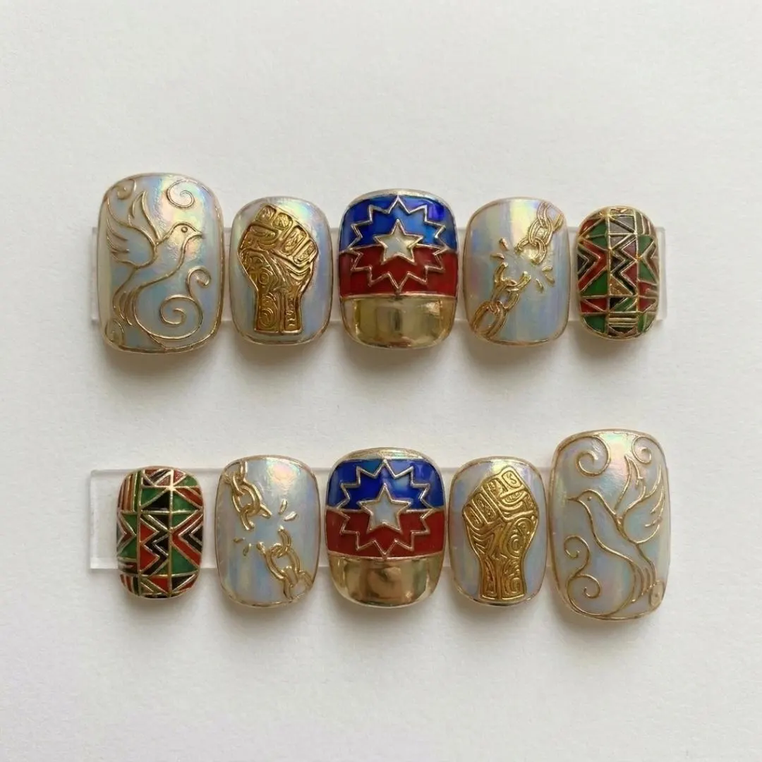 press on nails, custom press on nails, fake nails, Nails Art, stained glass nails, gold press on nails, 3d press on nails, luxury press on nails, handmade press on nails