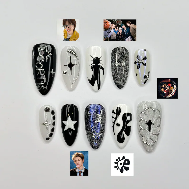 press on nails, custom press on nails, fake nails, Nails Art, stained glass nails, gold press on nails, 3d press on nails, luxury press on nails, handmade press on nails