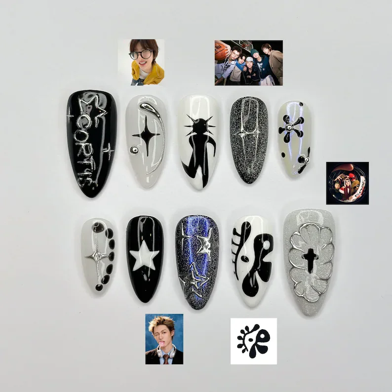 press on nails, custom press on nails, fake nails, Nails Art, stained glass nails, gold press on nails, 3d press on nails, luxury press on nails, handmade press on nails
