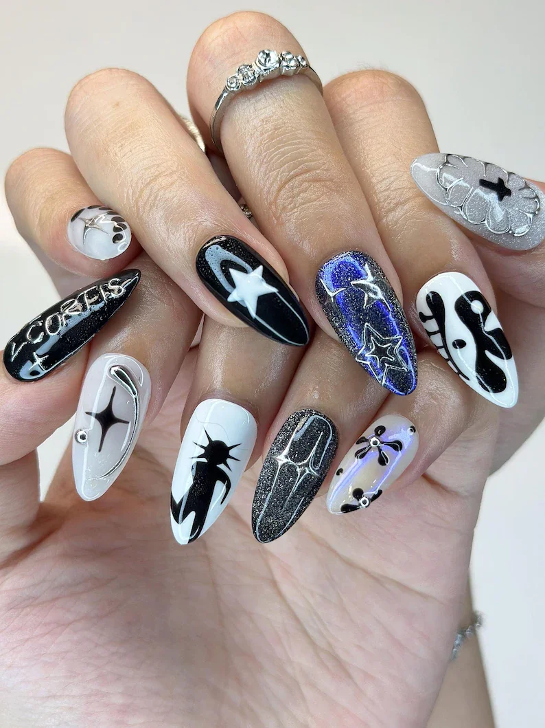 press on nails, custom press on nails, fake nails, Nails Art, stained glass nails, gold press on nails, 3d press on nails, luxury press on nails, handmade press on nails