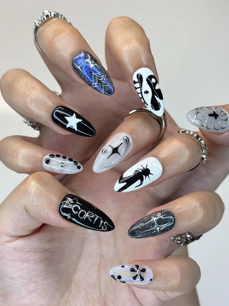 press on nails, custom press on nails, fake nails, Nails Art, stained glass nails, gold press on nails, 3d press on nails, luxury press on nails, handmade press on nails