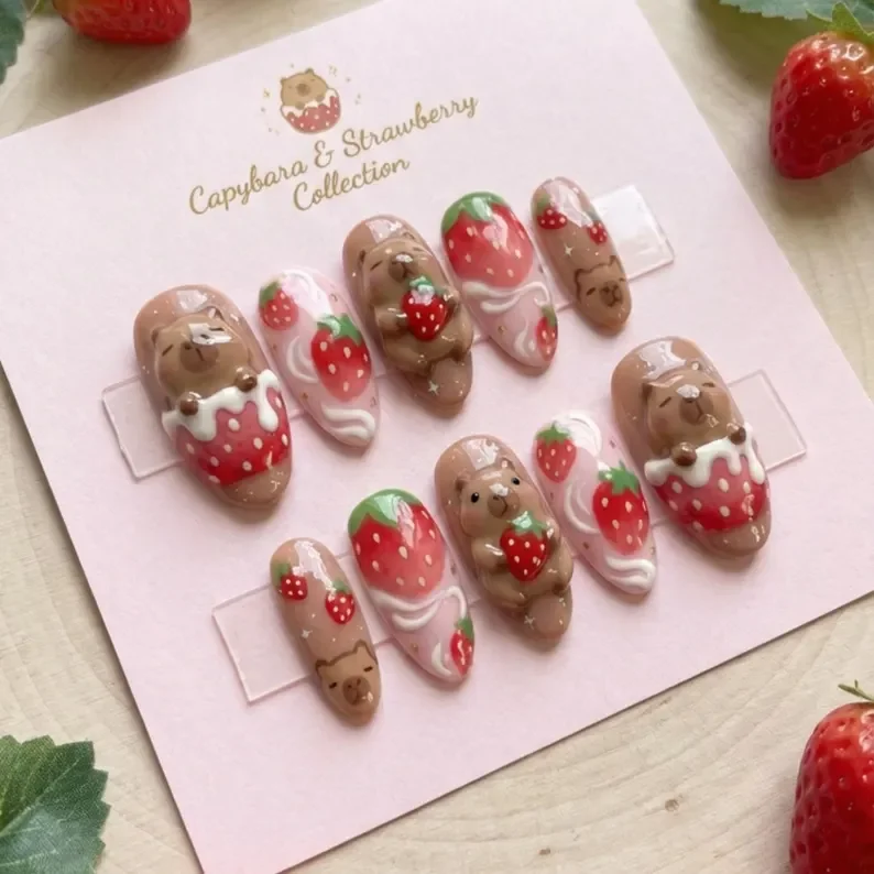 press on nails, custom press on nails, fake nails, Nails Art, stained glass nails, gold press on nails, 3d press on nails, luxury press on nails, handmade press on nails