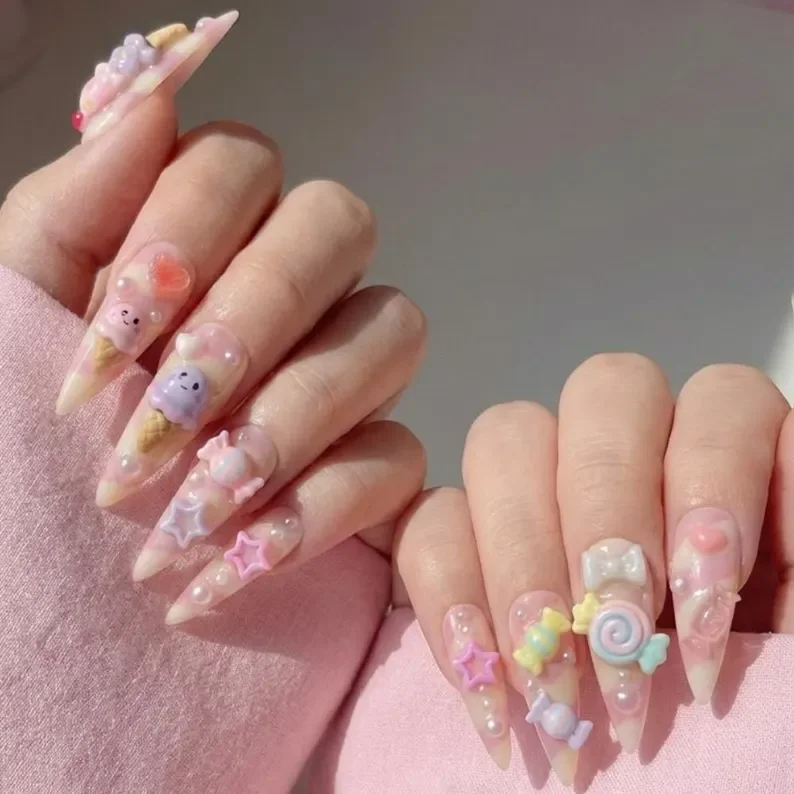 press on nails, custom press on nails, fake nails, Nails Art, stained glass nails, gold press on nails, 3d press on nails, luxury press on nails, handmade press on nails