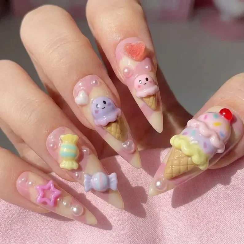 press on nails, custom press on nails, fake nails, Nails Art, stained glass nails, gold press on nails, 3d press on nails, luxury press on nails, handmade press on nails