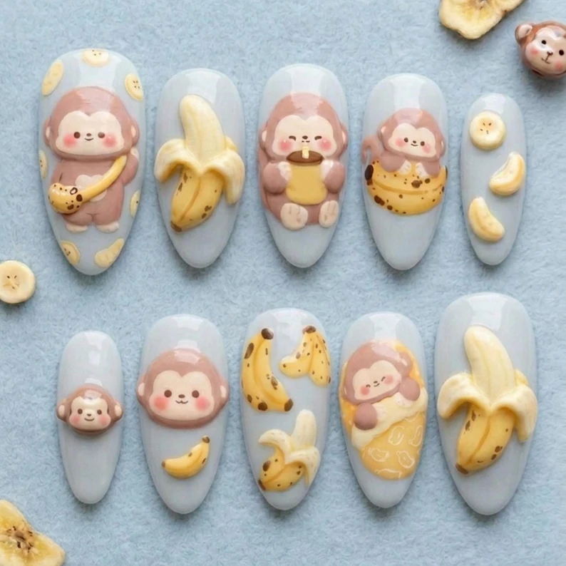 press on nails, custom press on nails, fake nails, Nails Art, stained glass nails, gold press on nails, 3d press on nails, luxury press on nails, handmade press on nails