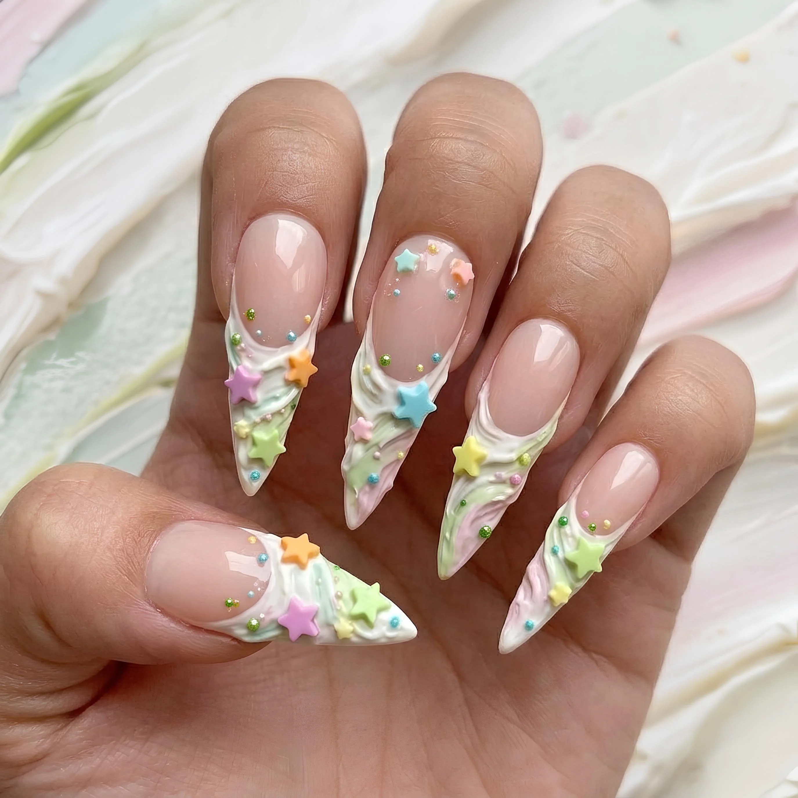 press on nails, custom press on nails, fake nails, Nails Art, stained glass nails, gold press on nails, 3d press on nails, luxury press on nails, handmade press on nails
