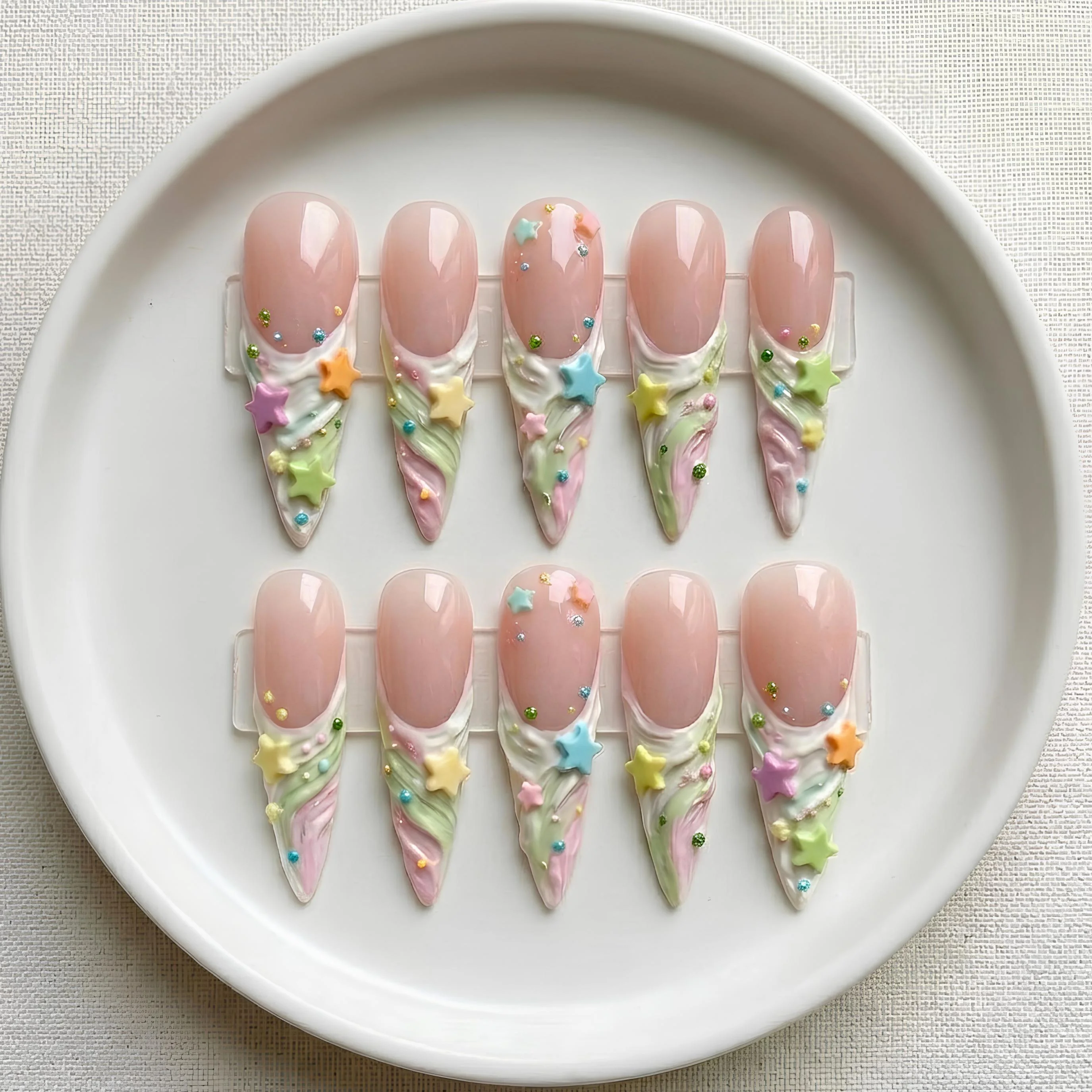 press on nails, custom press on nails, fake nails, Nails Art, stained glass nails, gold press on nails, 3d press on nails, luxury press on nails, handmade press on nails