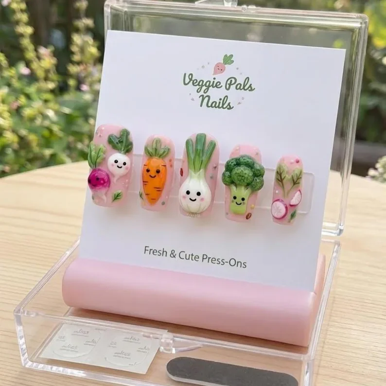 kawaii 3D nails, press-on nails, press on nails, custom press on nails, fake nails, Nails Art, stained glass nails, gold press on nails, 3d press on nails, luxury press on nails, handmade press on nails