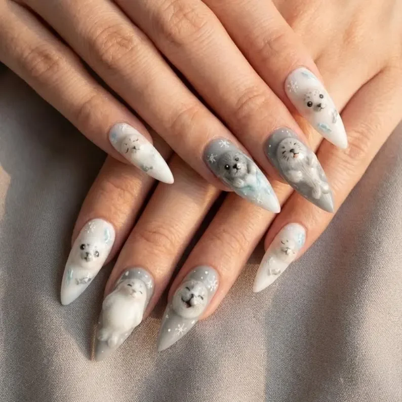 press on nail set, winter nail design, press on nails, custom press on nails, fake nails, Nails Art, stained glass nails, gold press on nails, 3d press on nails, luxury press on nails, handmade press on nails