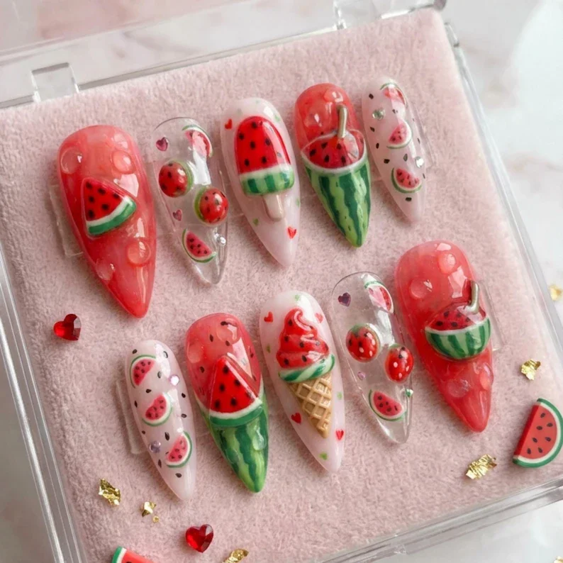 press on nails, custom press on nails, fake nails, Nails Art, stained glass nails, gold press on nails, 3d press on nails, luxury press on nails, handmade press on nails