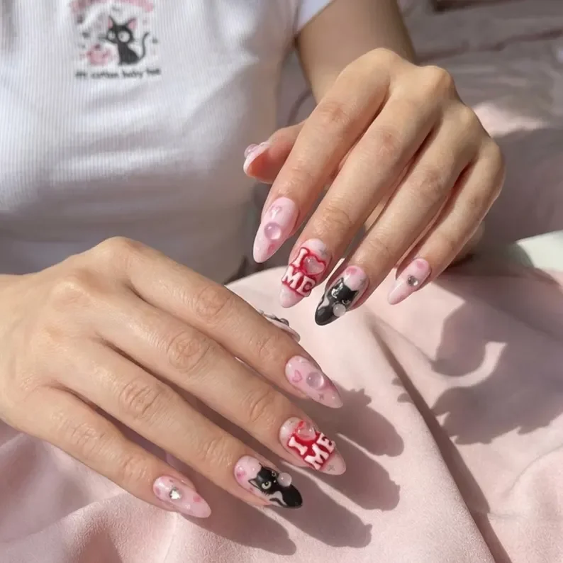 press on nails, custom press on nails, fake nails, Nails Art, stained glass nails, gold press on nails, 3d press on nails, luxury press on nails, handmade press on nails