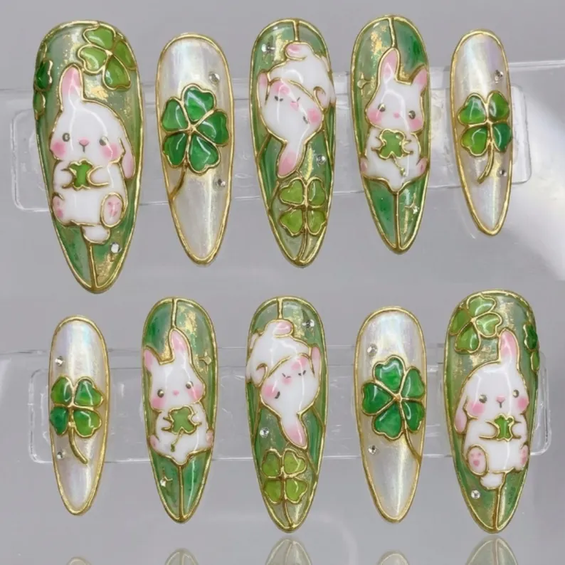 press on nails, stiletto nails, custom press on nails, fake nails, Nails Art, stained glass nails, gold press on nails, 3d press on nails, luxury press on nails, handmade press on nails