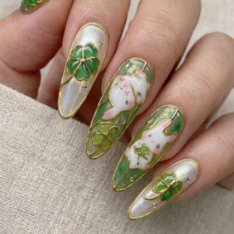 press on nails, stiletto nails, custom press on nails, fake nails, Nails Art, stained glass nails, gold press on nails, 3d press on nails, luxury press on nails, handmade press on nails