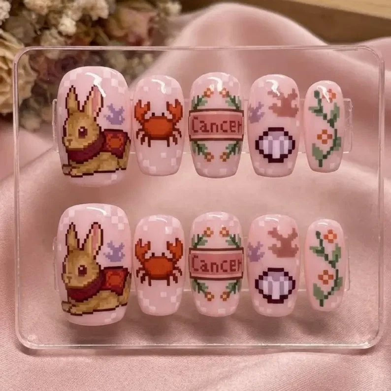 press on nails, custom press on nails, fake nails, Nails Art, stained glass nails, gold press on nails, 3d press on nails, luxury press on nails, handmade press on nails