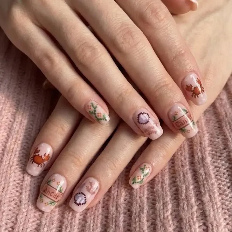 press on nails, custom press on nails, fake nails, Nails Art, stained glass nails, gold press on nails, 3d press on nails, luxury press on nails, handmade press on nails