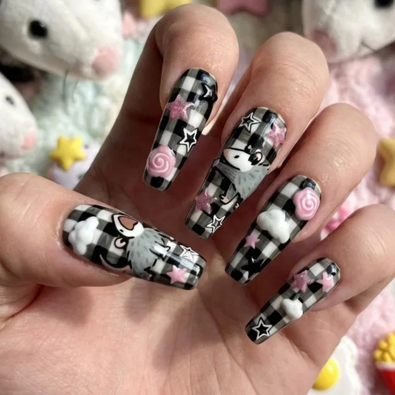 press on nails, custom press on nails, fake nails, Nails Art, stained glass nails, gold press on nails, 3d press on nails, luxury press on nails, handmade press on nails