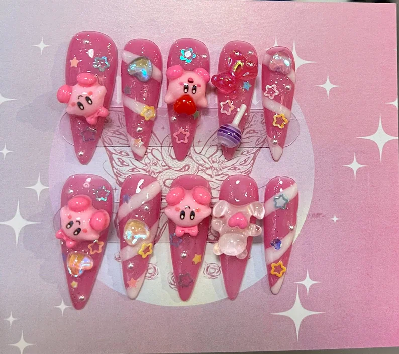 press on nails, custom press on nails, fake nails, Nails Art, stained glass nails, gold press on nails, 3d press on nails, luxury press on nails, handmade press on nails