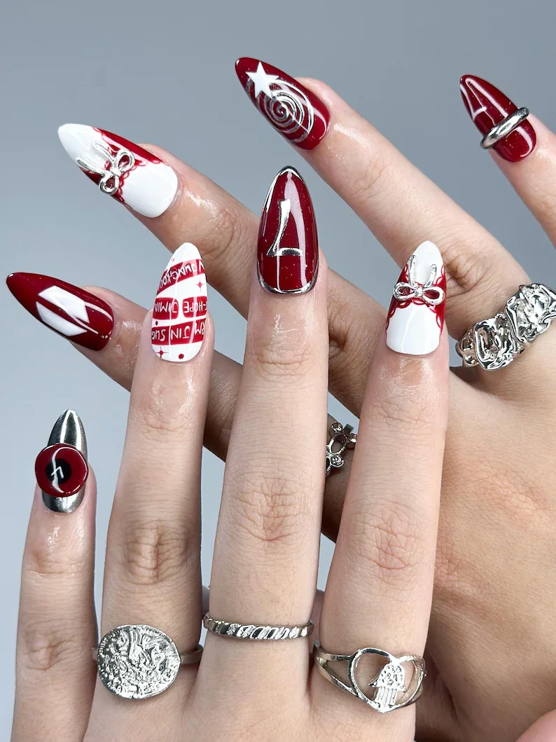 press on nails, custom press on nails, fake nails, Nails Art, stained glass nails, gold press on nails, 3d press on nails, luxury press on nails, handmade press on nails