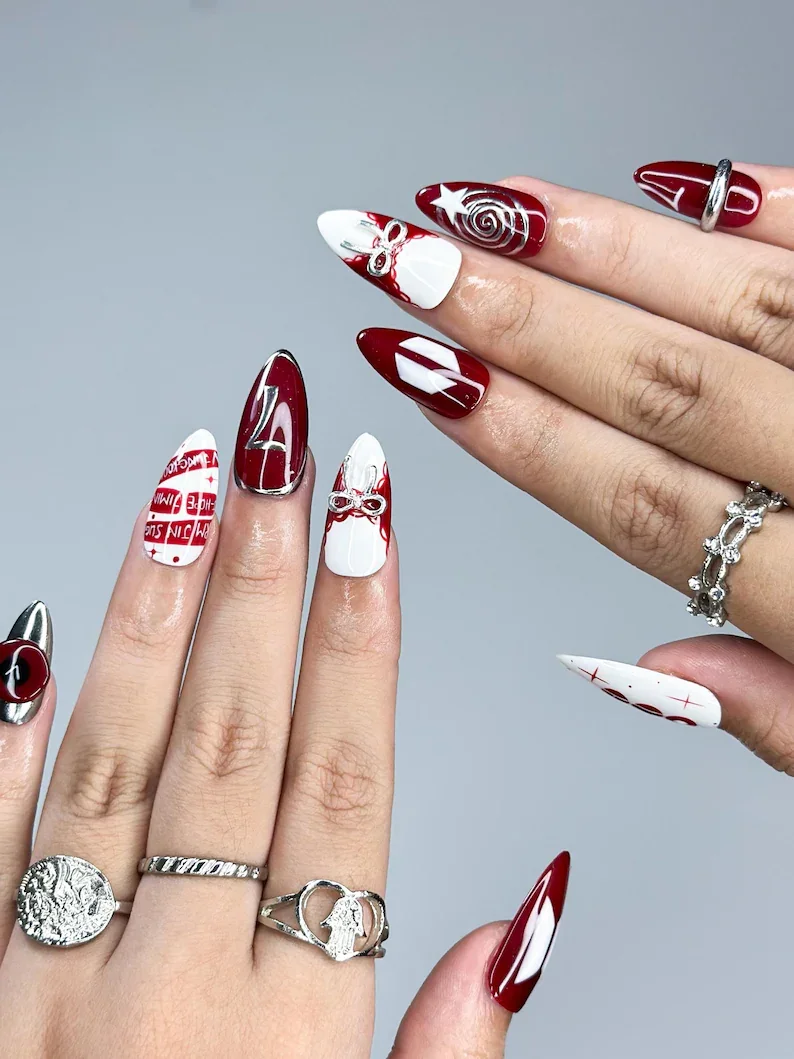 press on nails, custom press on nails, fake nails, Nails Art, stained glass nails, gold press on nails, 3d press on nails, luxury press on nails, handmade press on nails