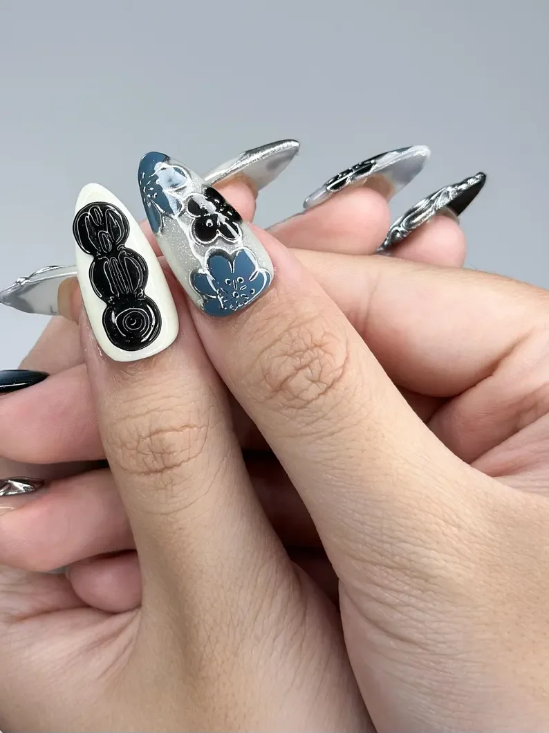 press on nails, custom press on nails, fake nails, Nails Art, stained glass nails, gold press on nails, 3d press on nails, luxury press on nails, handmade press on nails
