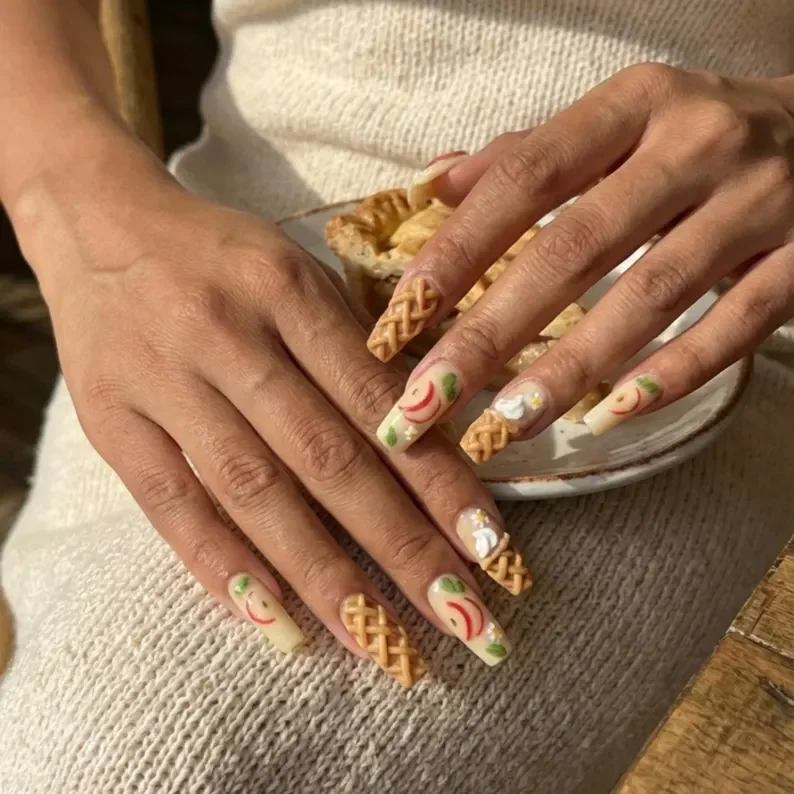 3D press-on nails, whipped cream art, press on nails, custom press on nails, fake nails, Nails Art, stained glass nails, gold press on nails, 3d press on nails, luxury press on nails, handmade press on nails