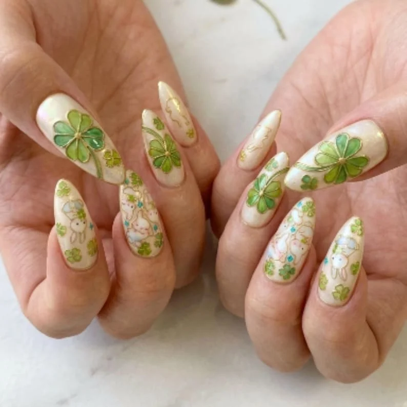 press on nails, custom press on nails, fake nails, Nails Art, stained glass nails, gold press on nails, 3d press on nails, luxury press on nails, handmade press on nails