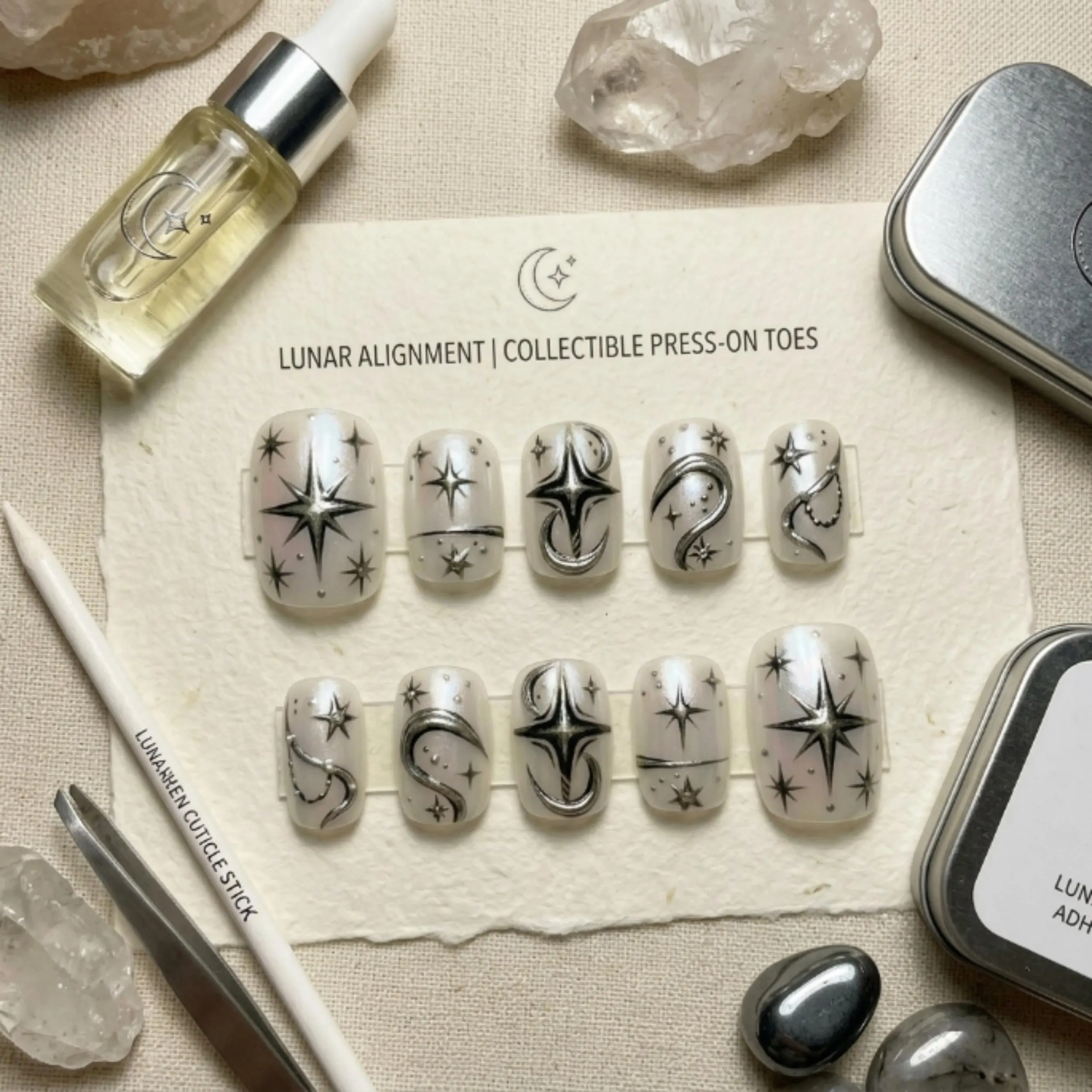 silver chrome, press on toes, press on nails, custom press on nails, fake nails, Nails Art, stained glass nails, gold press on nails, 3d press on nails, luxury press on nails, handmade press on nails