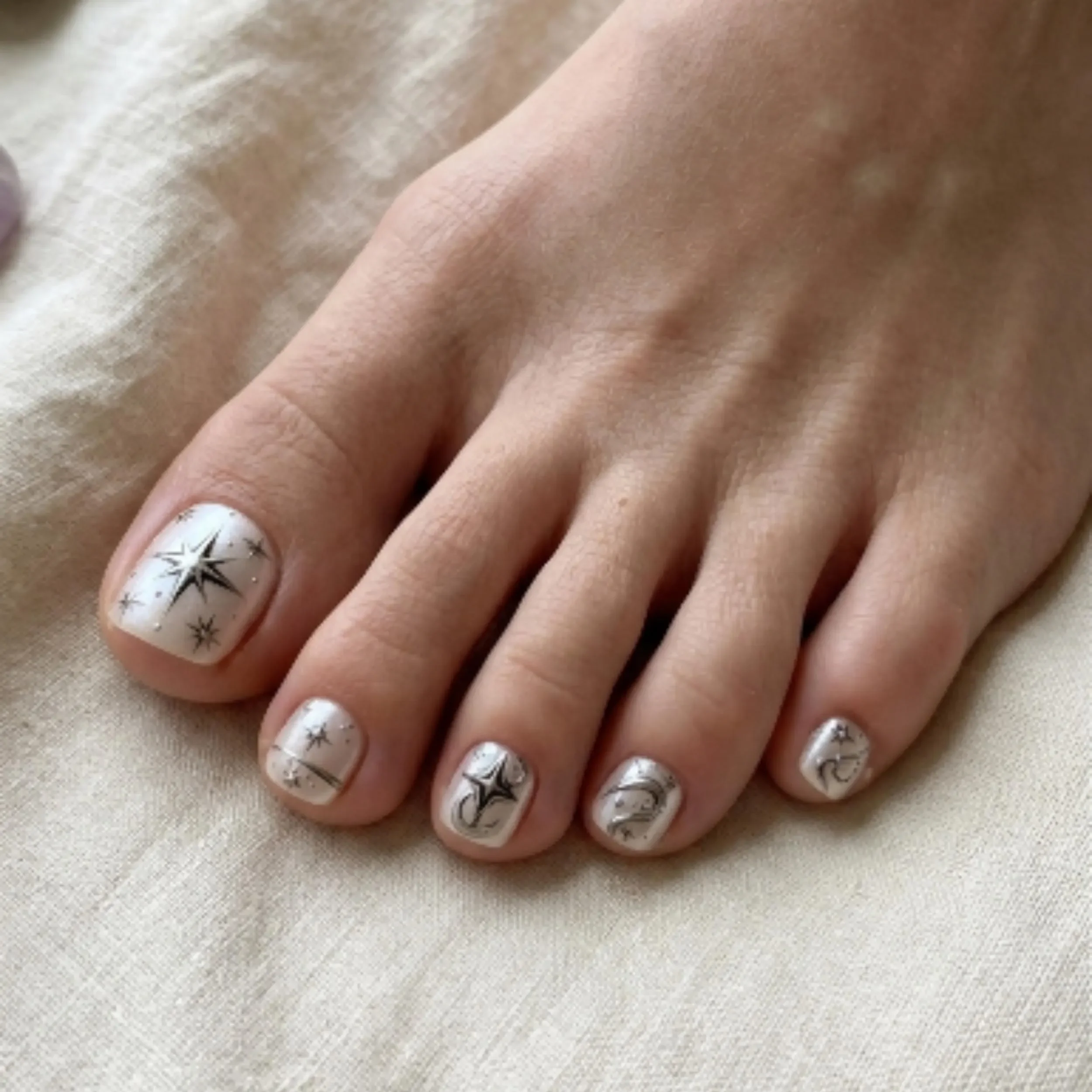 celestial moon, star pedi set, press on nails, custom press on nails, fake nails, Nails Art, stained glass nails, gold press on nails, 3d press on nails, luxury press on nails, handmade press on nails