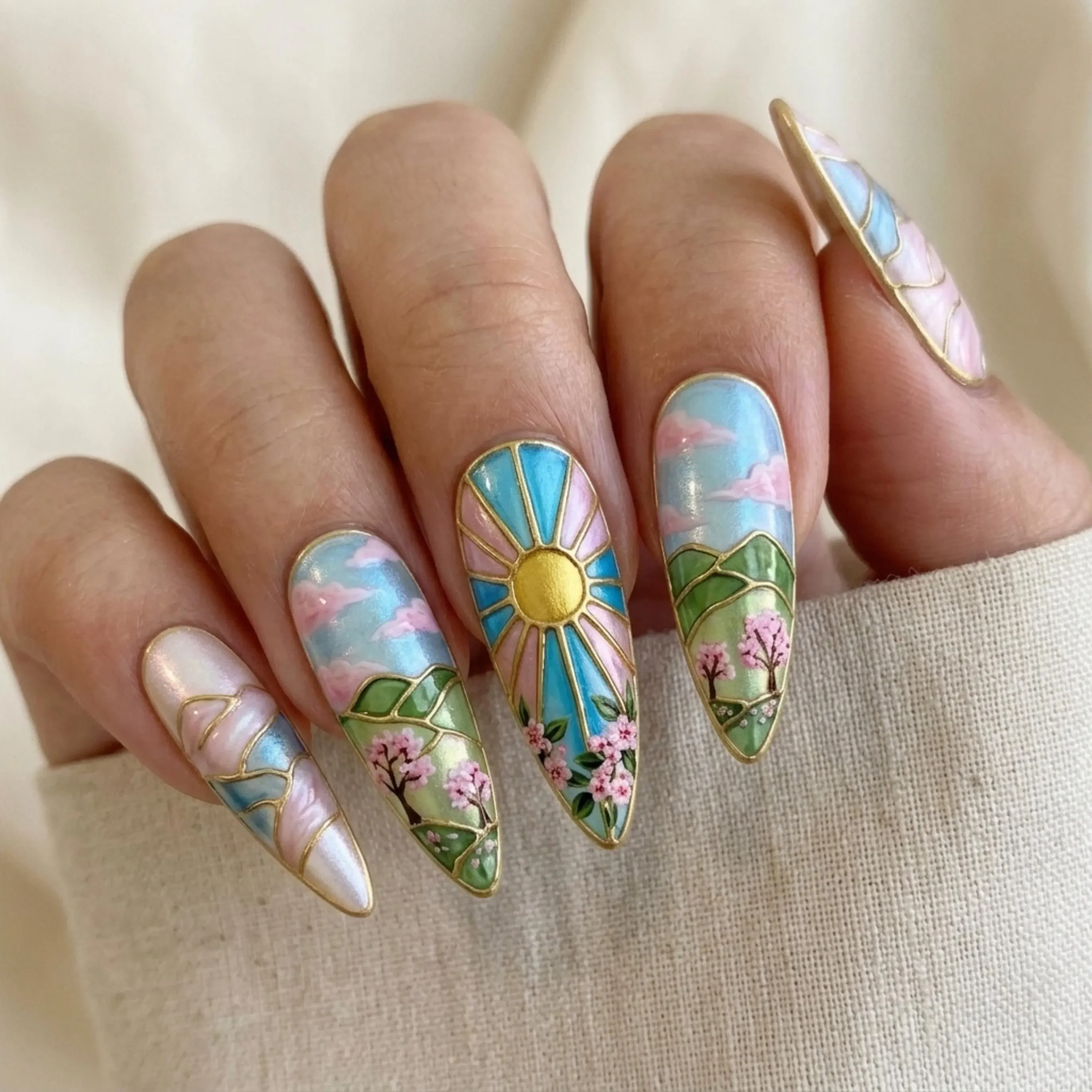 press on nails, custom press on nails, fake nails, Nails Art, stained glass nails, gold press on nails, 3d press on nails, luxury press on nails, handmade press on nails